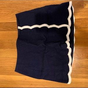 Lily Pulitzer Nagy Scalloped Skort w/ White Trim